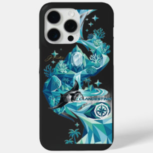 Funda Para iPhone 15 Pro Max “Aqua Elegance – Manta Ray Flow Sweatshirt”