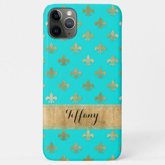 Funda Para iPhone 11 Pro Max Aqua, Funda-Mate de oro