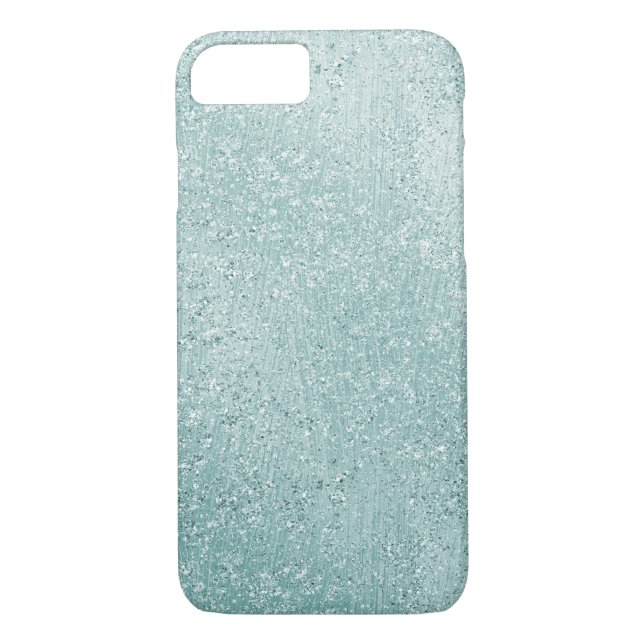 Funda De Case-Mate Para iPhone Aqua Glitzy Ombre (Reverso)