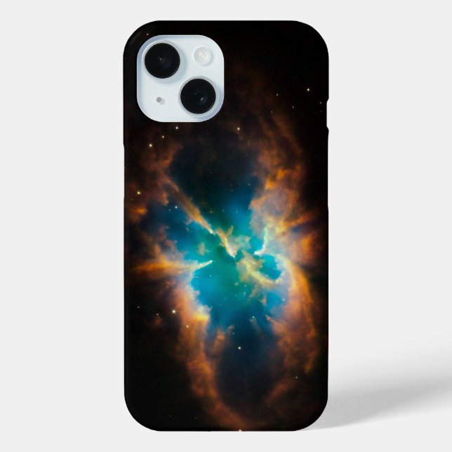 Funda De Case-Mate Para iPhone Aqua Green Celestial Splendid Nebula Photo (Reverso )