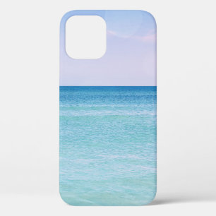 Funda Para iPhone 12 Aqua Lavender Verde azulado Océano olas playa tro