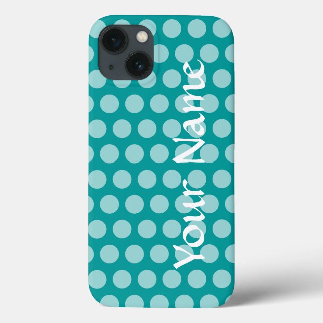 Funda De Case-Mate Para iPhone Aqua Moroccan Moods Dots (Reverso)