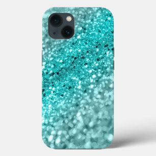 Funda Para iPhone 13 Aqua Ocean Bokeh Purpurina #1 (Purpurina falso) #d