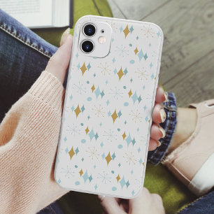 Funda Para iPhone 14 De Case-Mate Aqua, patrón estallido de estrellas doradas de med