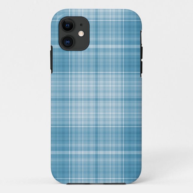 Funda De Case-Mate Para iPhone Aqua Plaid (Reverso)