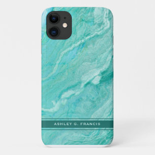 Funda Para iPhone 11 Aqua suave, turquesa y agio verde