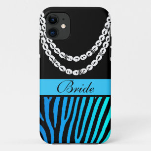 Funda Para iPhone 11 Aqua verde azulado zebra stripes novias iphone 5 f