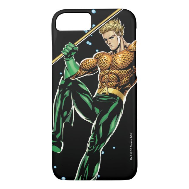 Funda De Case-Mate Para iPhone Aquaman con Spear (Reverso)