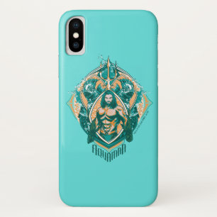 Funda Para iPhone X Aquaman el   Aquaman y Trenchers gráficos