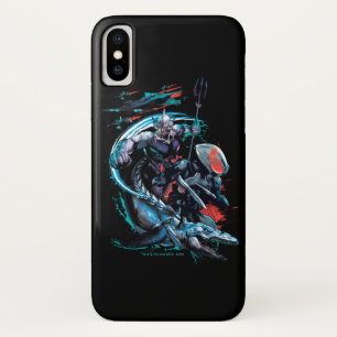Funda Para iPhone X Aquaman el   Orm, Manta negro, Tylosaur, y naves