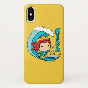 Funda Para iPhone X Aquaman   Gráfico Chibi Mera Riding Wave