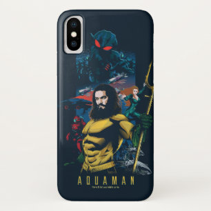 Funda Para iPhone X Aquaman   Gráfico de Oriente, Mera y Manta Negra