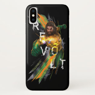 Funda Para iPhone X Aquaman   Gráfico refractado Aquaman "Revolt"