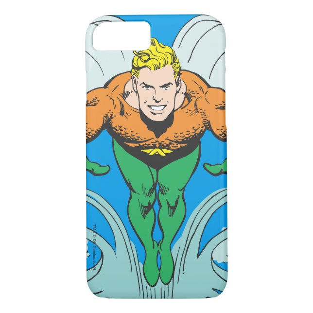 Funda De Case-Mate Para iPhone Aquaman Lunging Forward (Reverso)