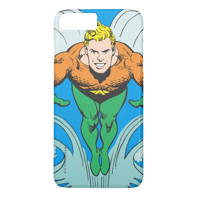 Funda De Case-Mate Para iPhone Aquaman Lunging Forward (Reverso)