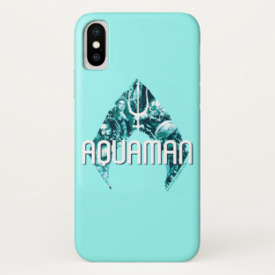 Funda Para iPhone X Aquaman   Orin, Mera, Orm Y Manta Negra En Símbolo