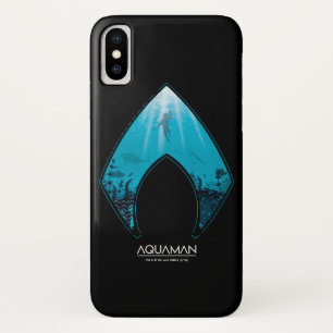 Funda Para iPhone X Aquaman   Ver A Través De La Grafía Oceánica Con L