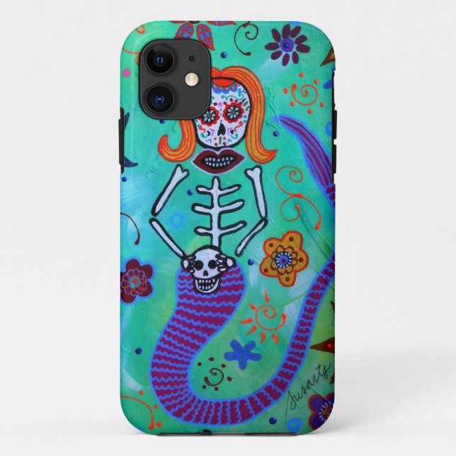 FUNDA DE Case-Mate PARA iPhone AQUAMARINE DE LA SIRENA (Reverso)
