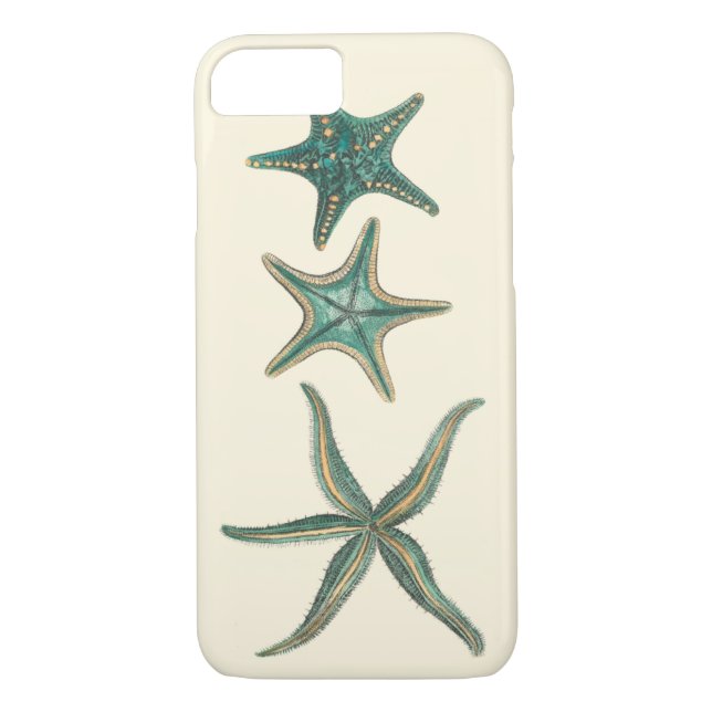 Funda De Case-Mate Para iPhone Aquamarine Triple Starfish (Reverso)