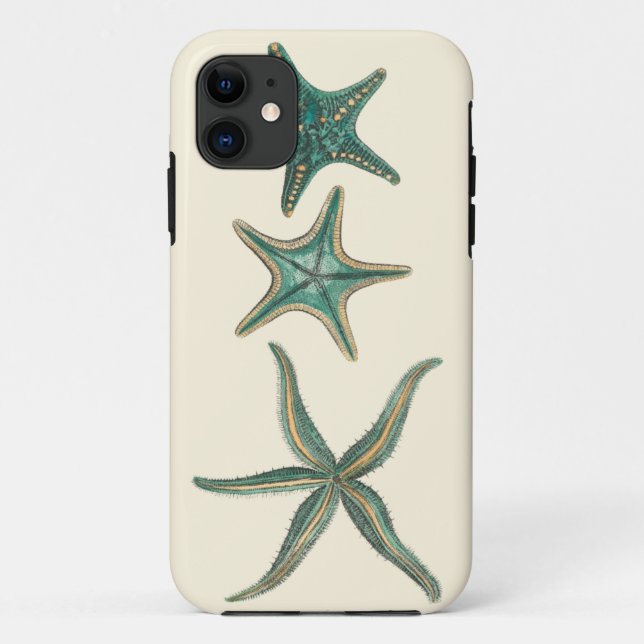 Funda De Case-Mate Para iPhone Aquamarine Triple Starfish (Reverso)