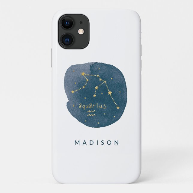 Funda De Case-Mate Para iPhone Aquarius (Reverso)