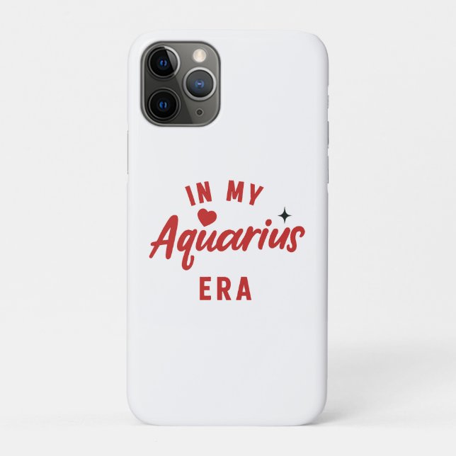 Funda De Case-Mate Para iPhone Aquarius era  iPhone Case ,Aquarius birthday gift (Reverso)