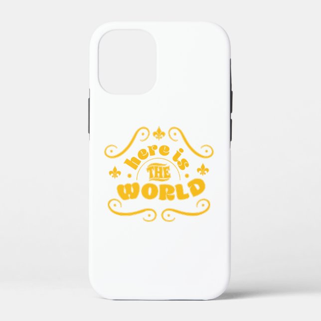 Funda De Case-Mate Para iPhone Aquí está el mundo (Reverso )