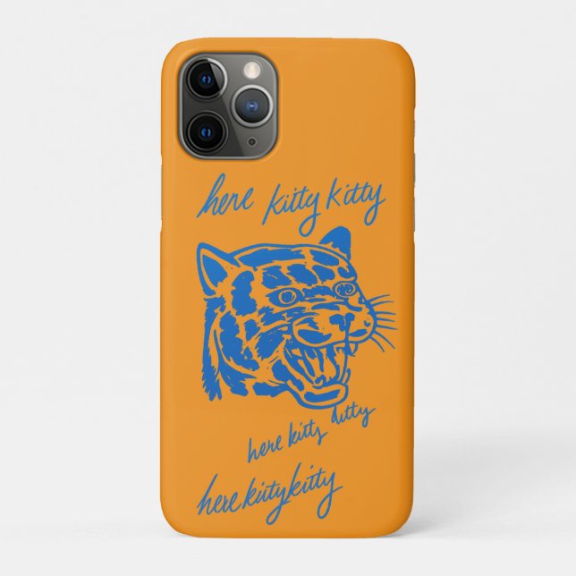 Funda De Case-Mate Para iPhone Aquí Gatito Gatito (Reverso)