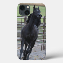 Funda Para iPhone 13 Árabe negro Prancing