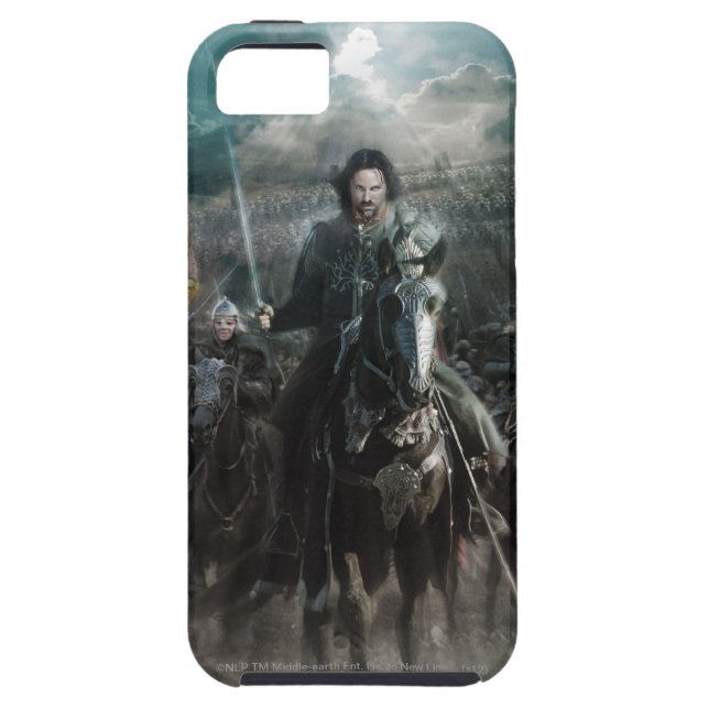 Funda De Case-Mate Para iPhone Aragorn liderando en caballo (Atrás)