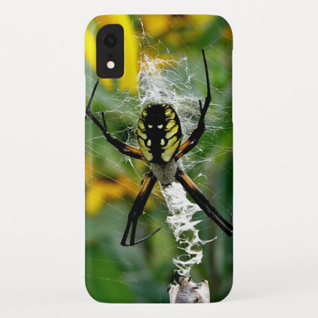 Funda De Case-Mate Para iPhone Araña amarilla (Reverso)
