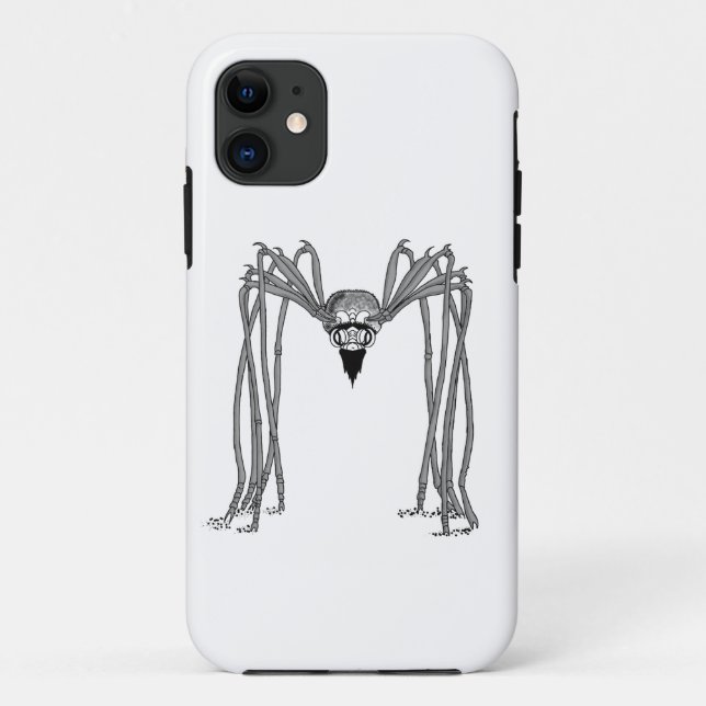 Funda De Case-Mate Para iPhone araña . blanco y negro (Reverso)