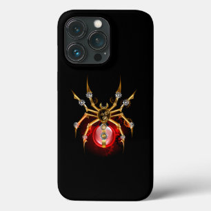 Funda Para iPhone 13 Pro Araña de vapor sobre negro