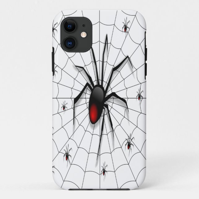 Funda De Case-Mate Para iPhone Araña de viuda negra y bebés - (Reverso)