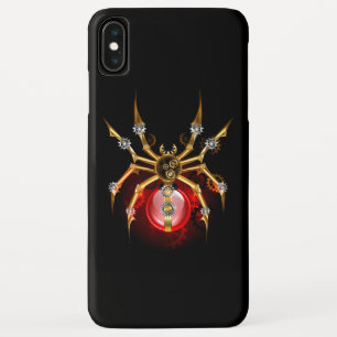 Funda Para iPhone XS Max Araña steampunk sobre negro