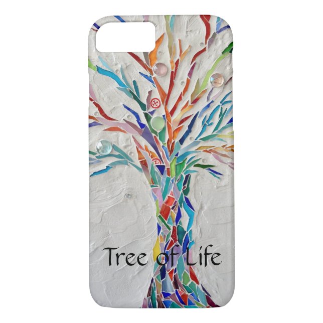Funda De Case-Mate Para iPhone Árbol arcoiris de vida (Reverso)