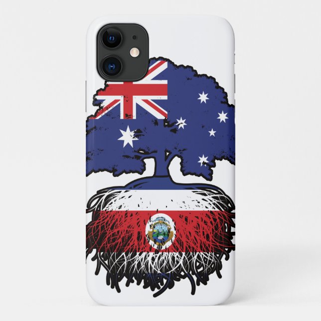 Funda De Case-Mate Para iPhone Árbol australiano costarricense (Reverso)