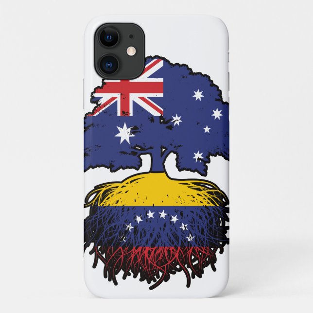 Funda De Case-Mate Para iPhone Árbol australiano venezolano (Reverso)