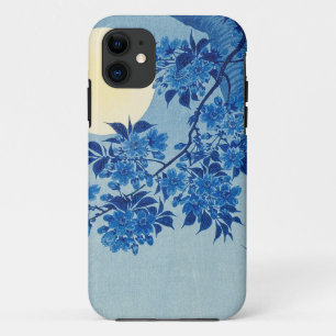 Funda Para iPhone 11 Árbol azul bajo la luz de la luna: noche de flor d