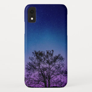 Funda Para iPhone XR árbol bajo cielo nocturno