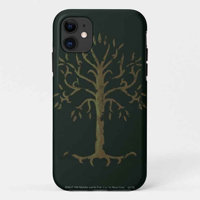 Funda De Case-Mate Para iPhone Árbol blanco de Gondor (Reverso)