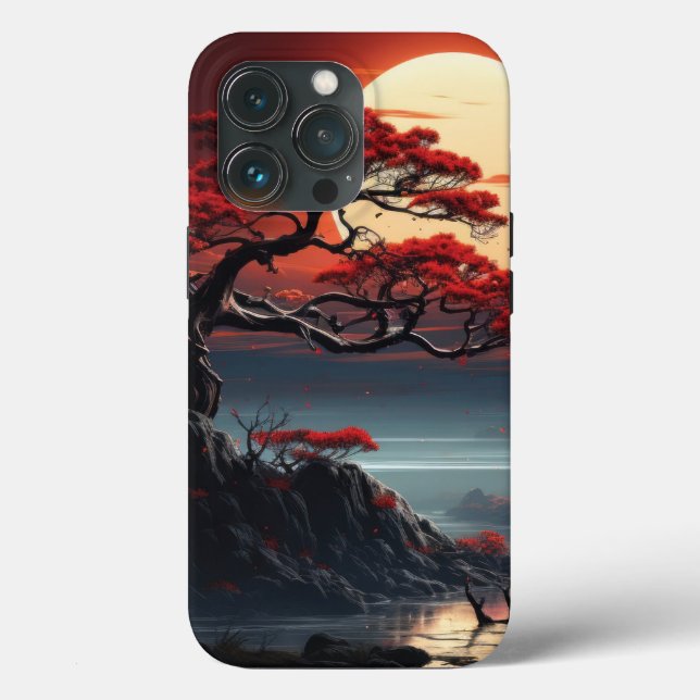 Funda De Case-Mate Para iPhone Árbol Bonsai (Reverso )