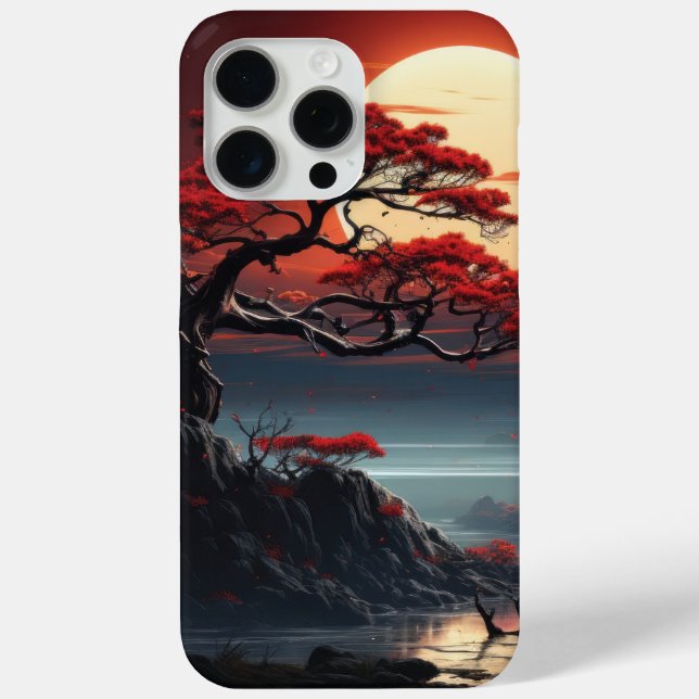 Funda De Case-Mate Para iPhone Árbol Bonsai (Reverso )
