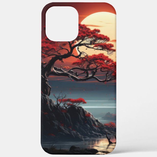 Funda De Case-Mate Para iPhone Árbol Bonsai (Reverso )