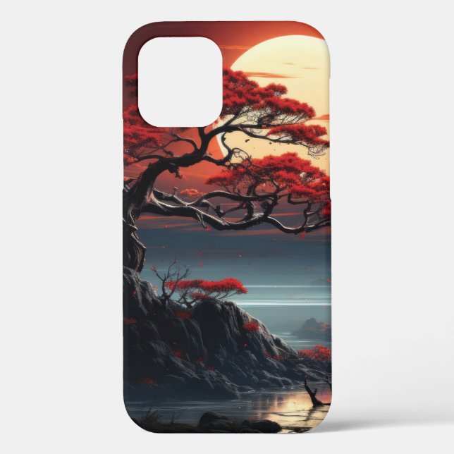 Funda De Case-Mate Para iPhone Árbol Bonsai (Reverso )
