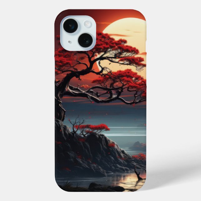 Funda De Case-Mate Para iPhone Árbol Bonsai (Reverso )