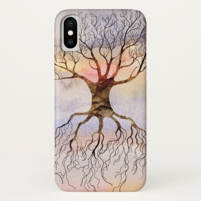 Funda De Case-Mate Para iPhone Árbol contra el cielo (Reverso)