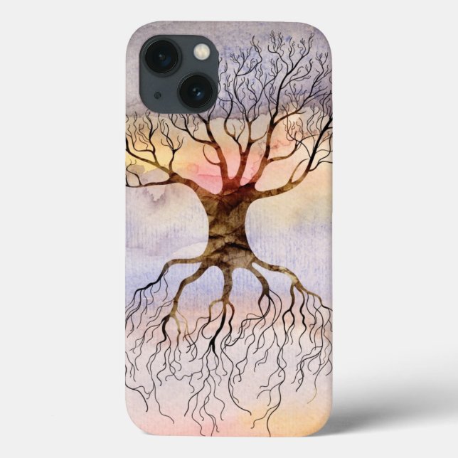 Funda De Case-Mate Para iPhone Árbol contra el cielo (Reverso)