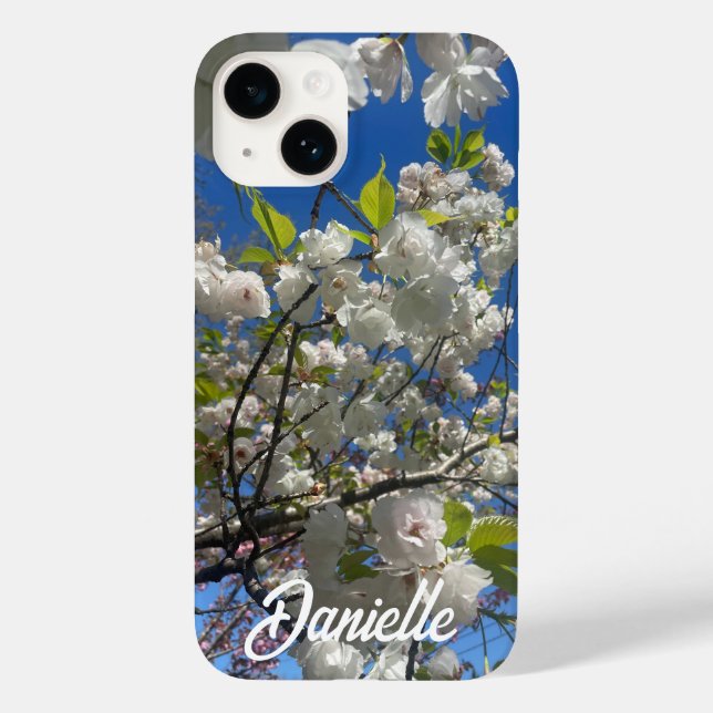 Funda De Case-Mate Para iPhone árbol de cerezo blanco (Reverso )