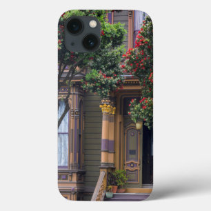 Funda Para iPhone 13 Árbol de ciruelas rojas floridas con un estilo vic